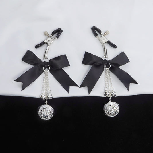 Midnight Bow Nipple Clamps