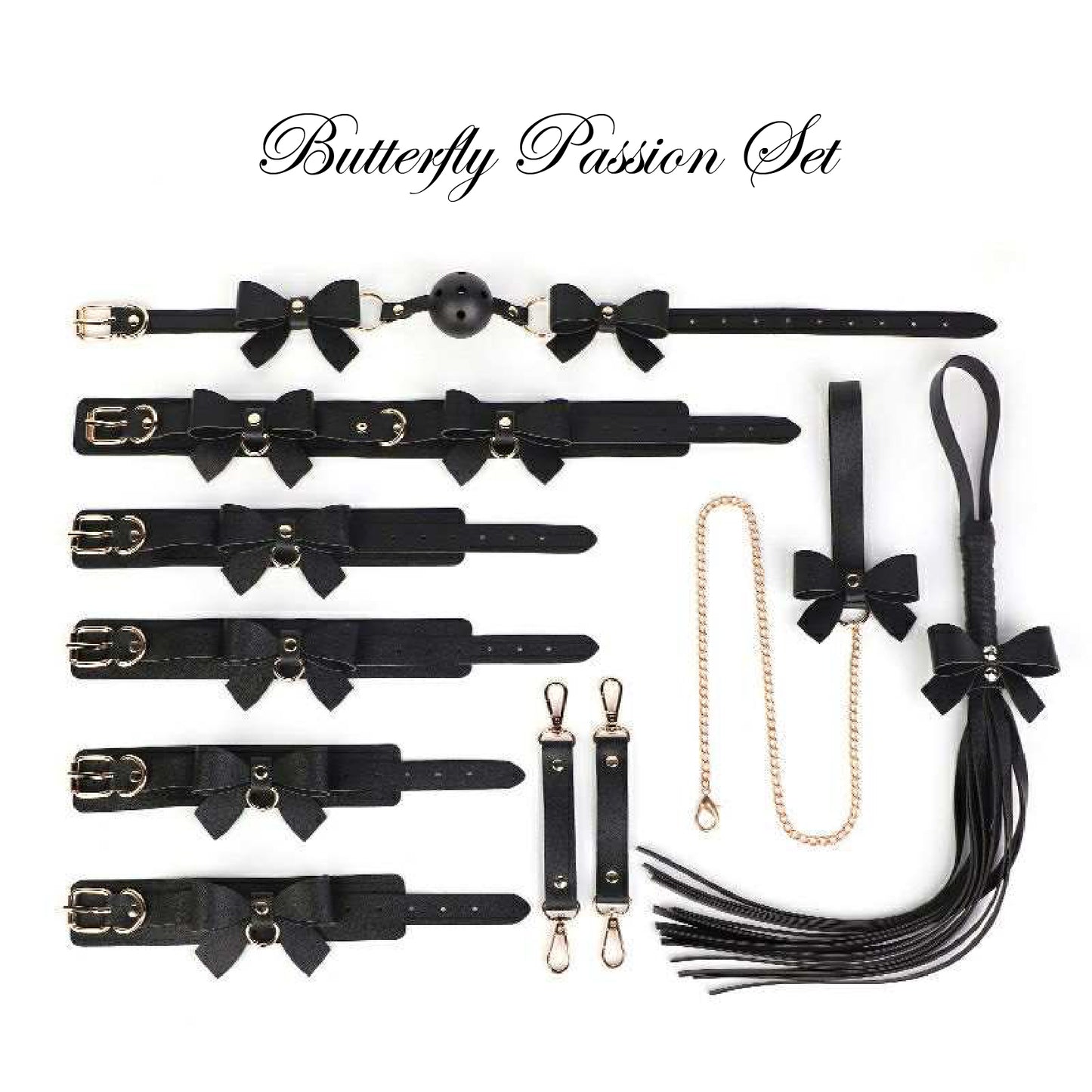 Butterfly Passion Set - Black