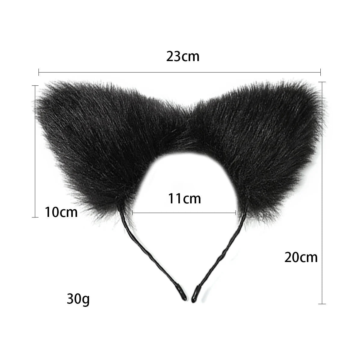 Black Fox Tail Set