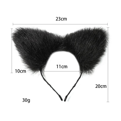 Black Fox Tail Set