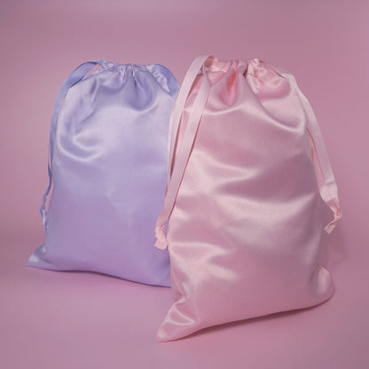 ถุงผ้าซาติน เก็บของเล่น