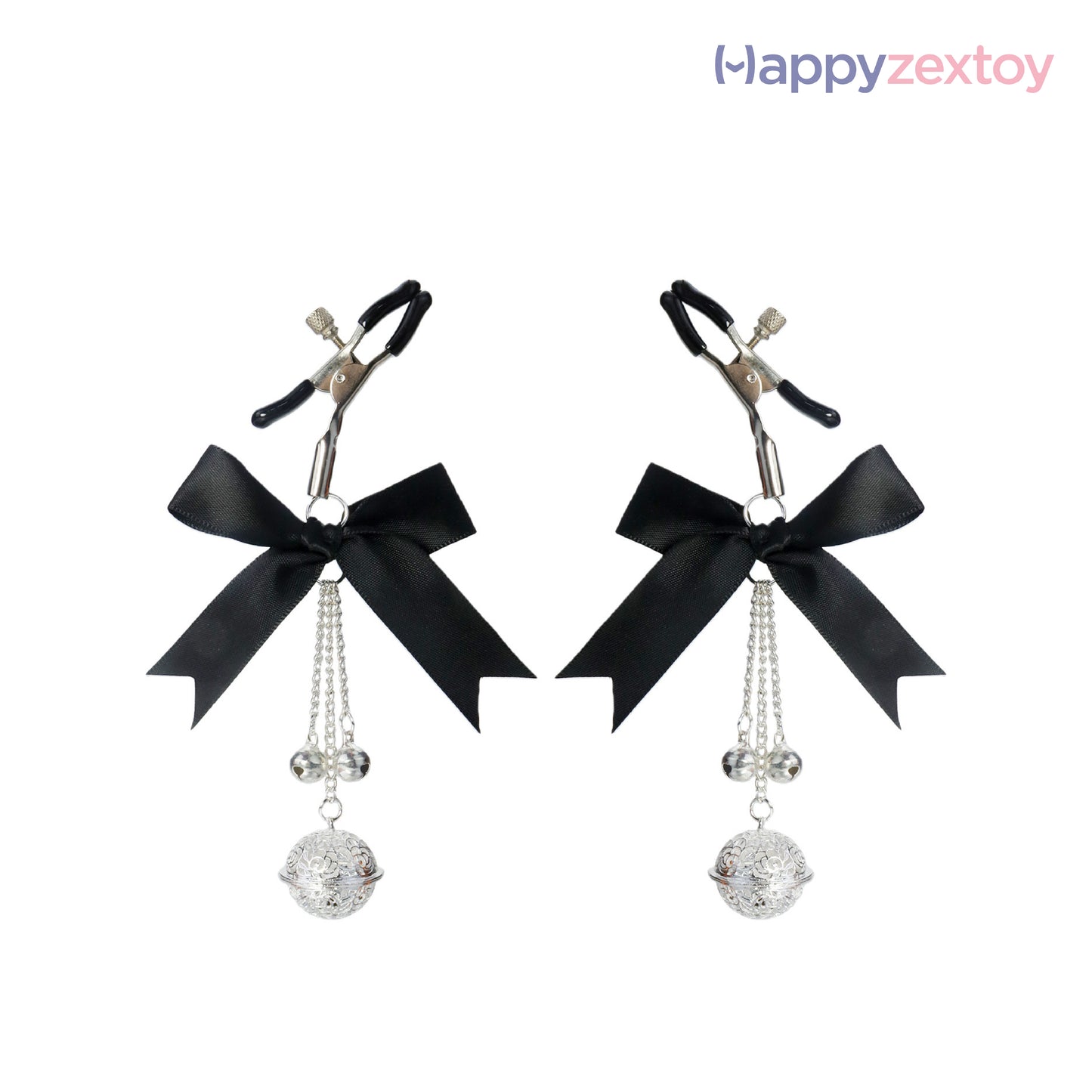 Midnight Bow Nipple Clamps