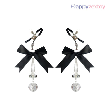 Midnight Bow Nipple Clamps