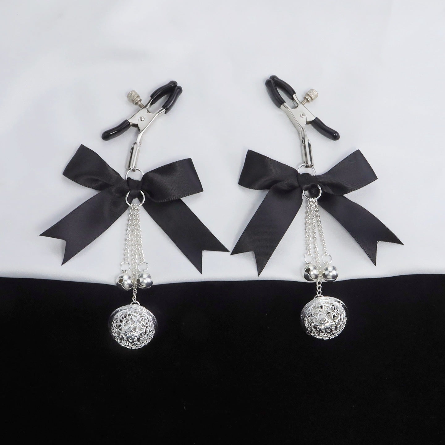 Midnight Bow Nipple Clamps