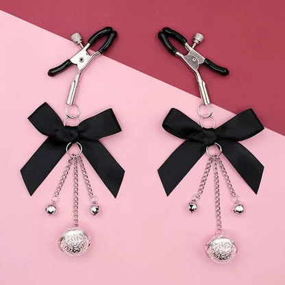 Midnight Bow Nipple Clamps