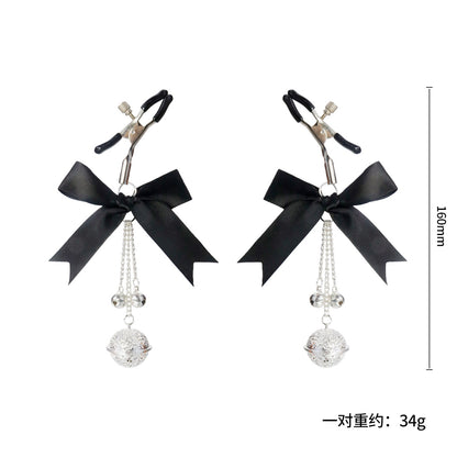 Midnight Bow Nipple Clamps