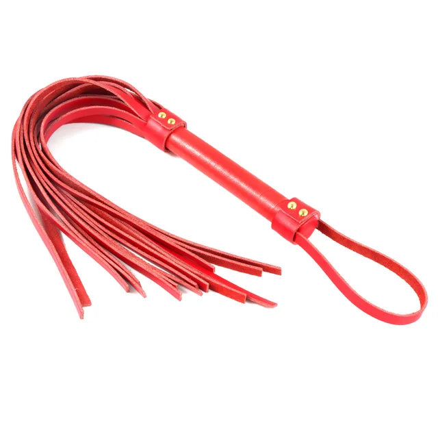 Red PU Leather Whip – Premium Edition