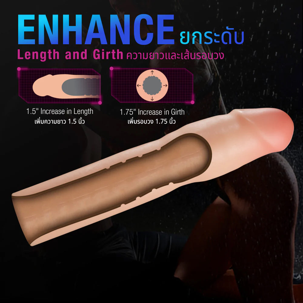 Performance Plus By Blush® | Resilience 7 Inch Realistic Penis Extender Sleeve
