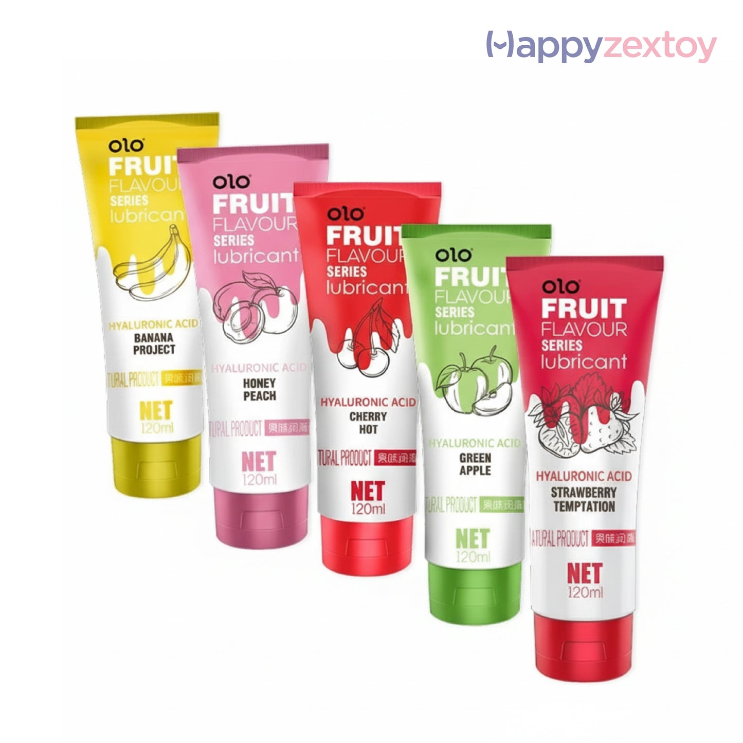 olo Fruit Flavour Series Lubricant - เจลหล่อลื่นกลิ่นผลไม้ เข้าปากได้ FoodGrade