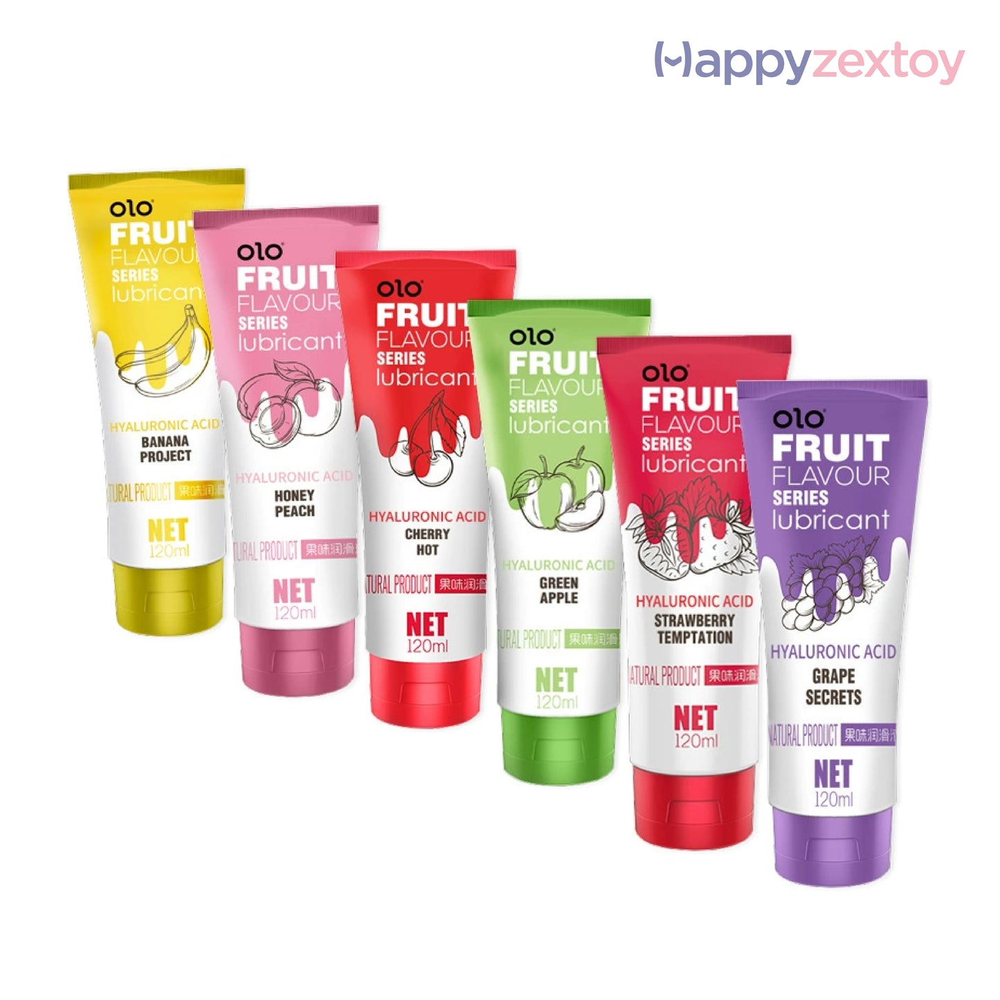 olo Fruit Flavour Series Lubricant - เจลหล่อลื่นกลิ่นผลไม้ เข้าปากได้ FoodGrade